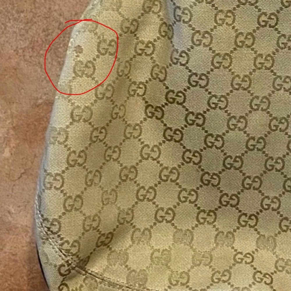 Gucci Rania GG Canvas Drawstring Hobo Bag❣️Excellent‼️🇮🇹 - Picture 8 of 16